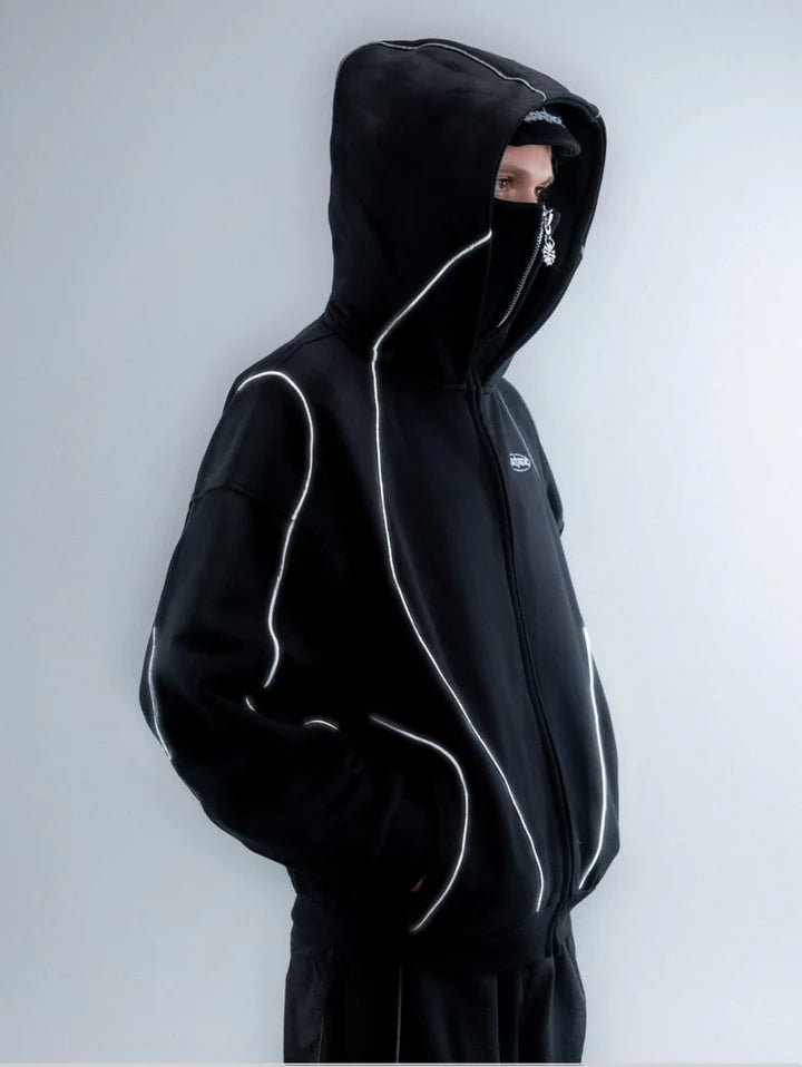 Reflective Zip Hoodie