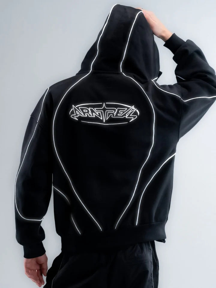 Reflective Zip Hoodie